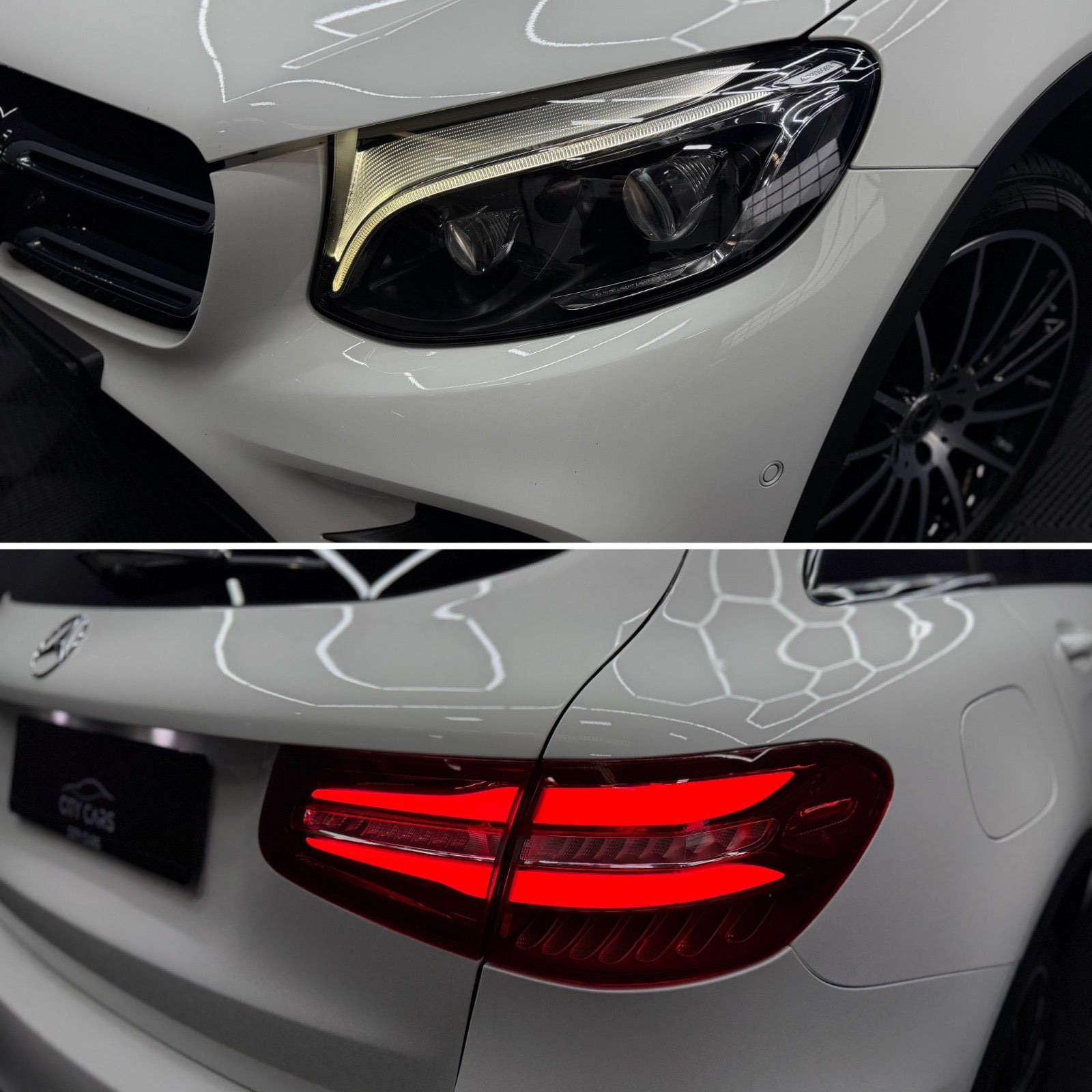 Hvid Mercedes GLC350 d fra 2017