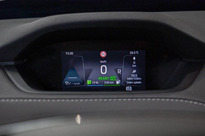 Rød Skoda Enyaq fra 2022
