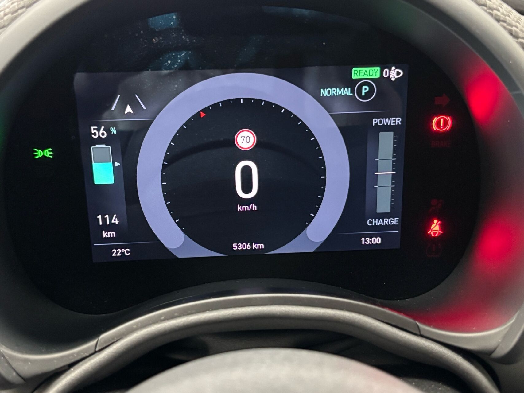 Grøn Fiat 500e fra 2023