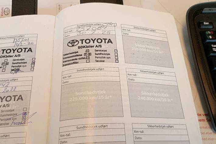 Hvid Toyota Yaris fra 2014