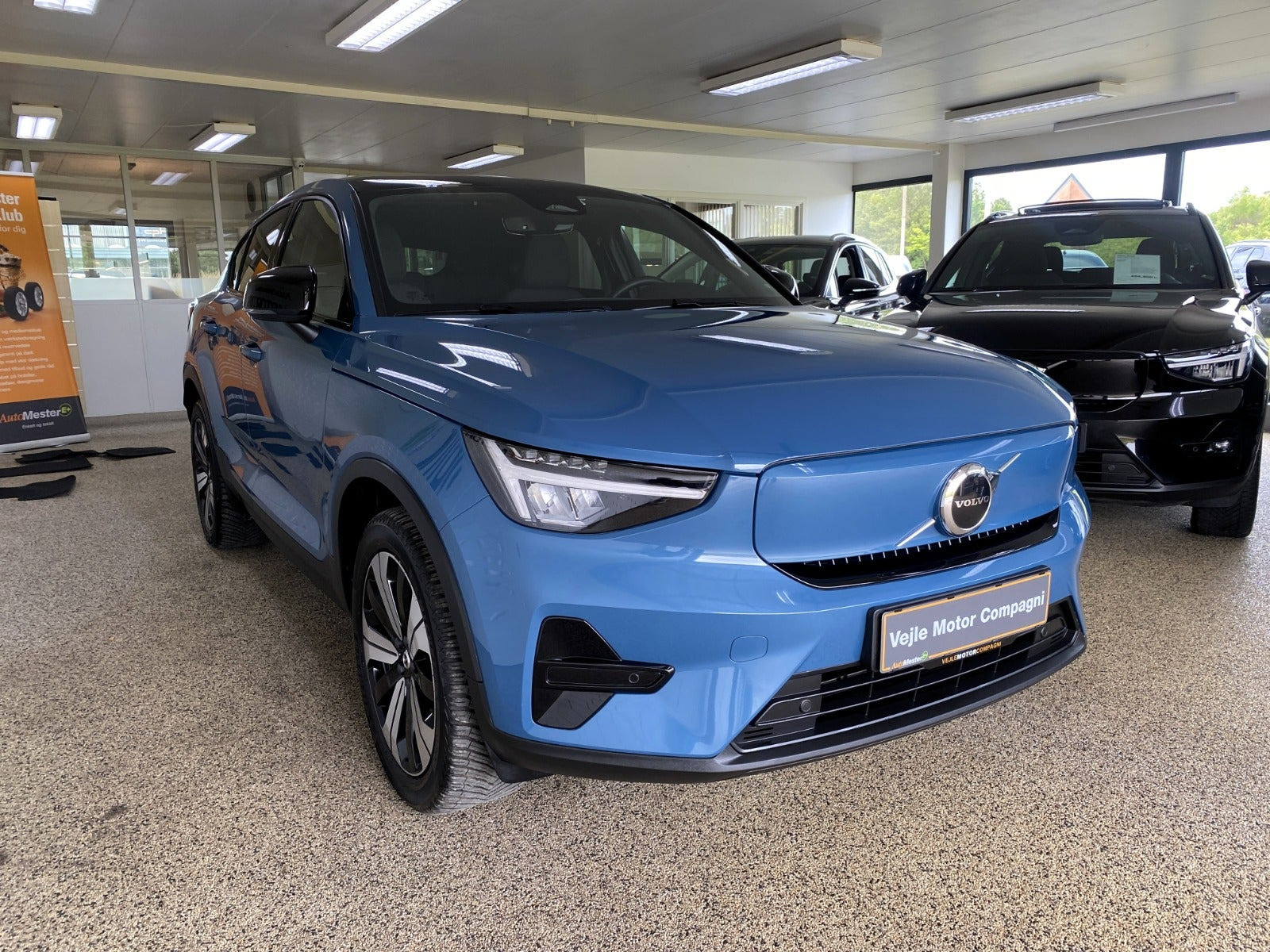 Blå Volvo C40 fra 2023