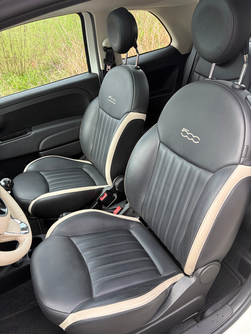 Hvid Fiat 500 fra 2019