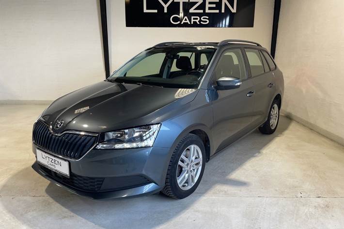 Grå Skoda Fabia fra 2019