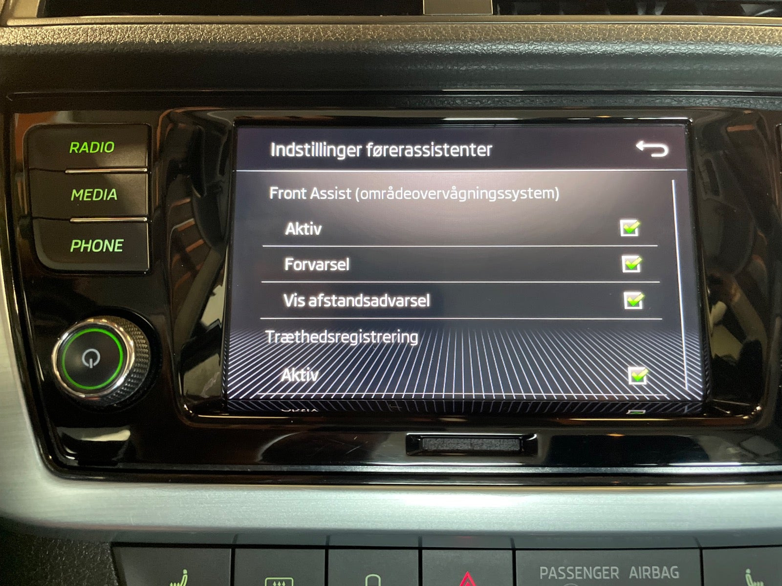 Grå Skoda Fabia fra 2019