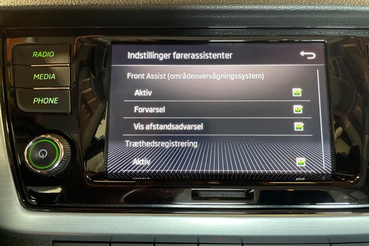 Grå Skoda Fabia fra 2019