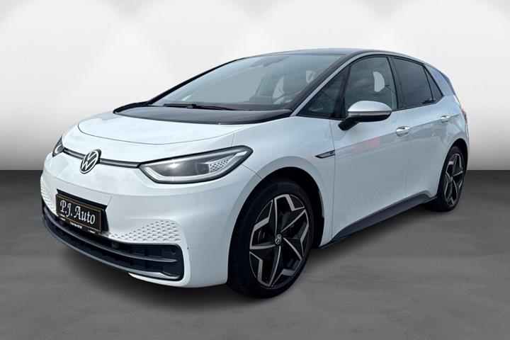 Hvid VW ID.3 fra 2020 set udefra