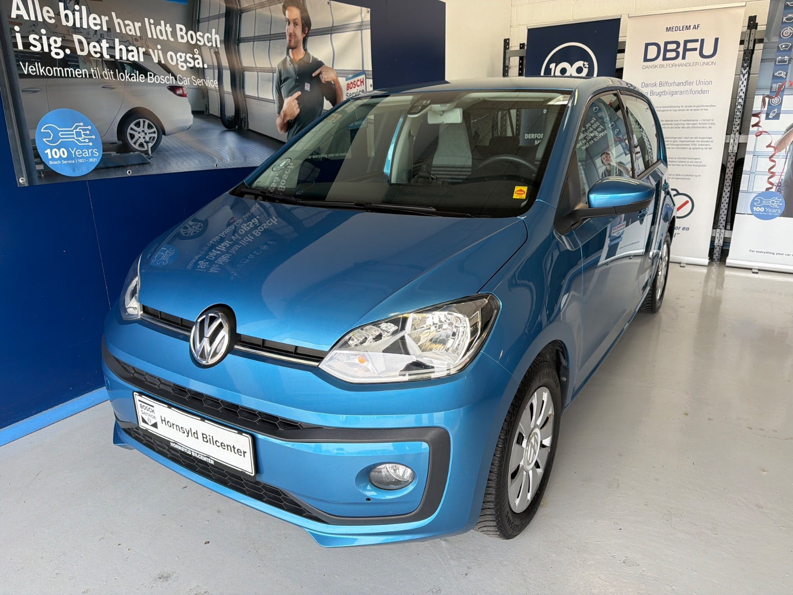Blå VW UP! fra 2017
