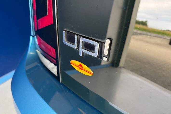 Blå VW UP! fra 2017