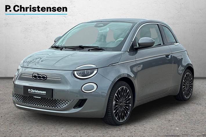 Grå Fiat 500e fra 2022