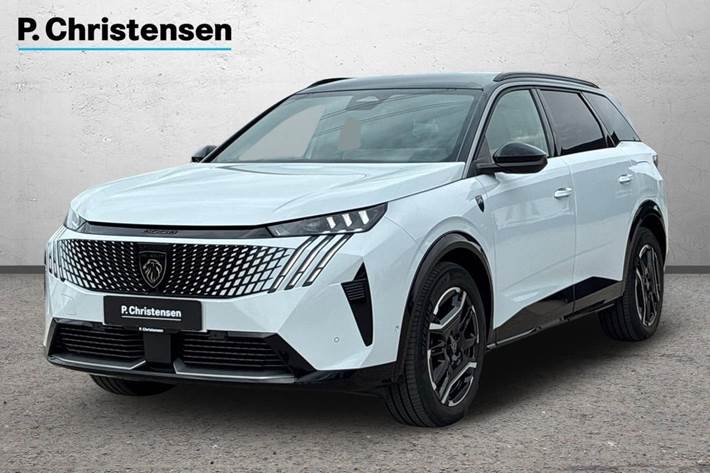 Hvid Peugeot e-5008 fra 2025