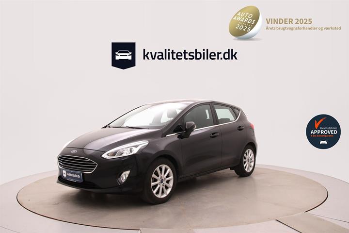 Sort Ford Fiesta fra 2020 set udefra