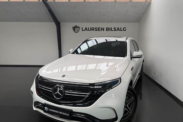 Hvid Mercedes EQC400 fra 2020