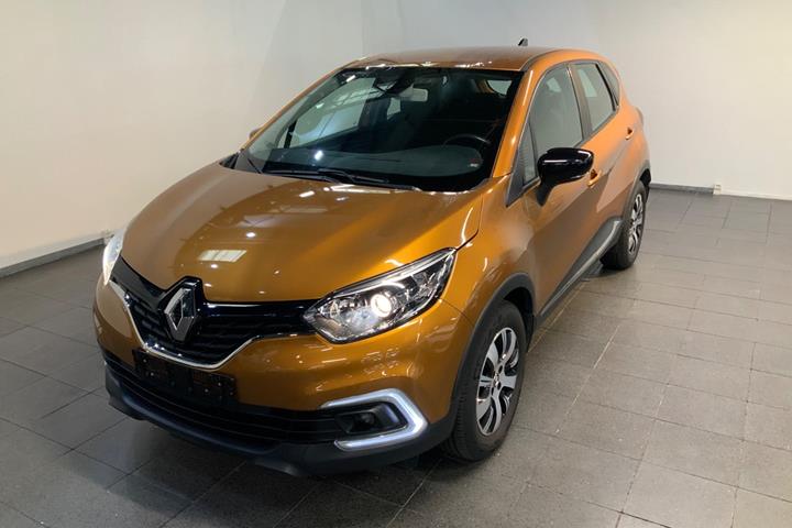 Orange Renault Captur fra 2018 set udefra