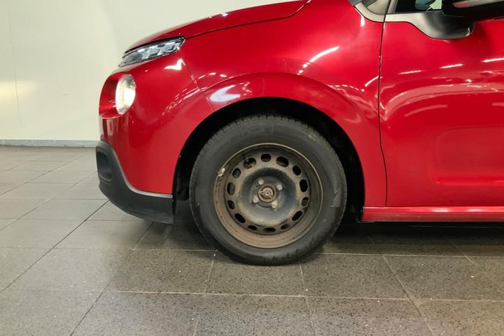 Rød Citroën C3 fra 2018