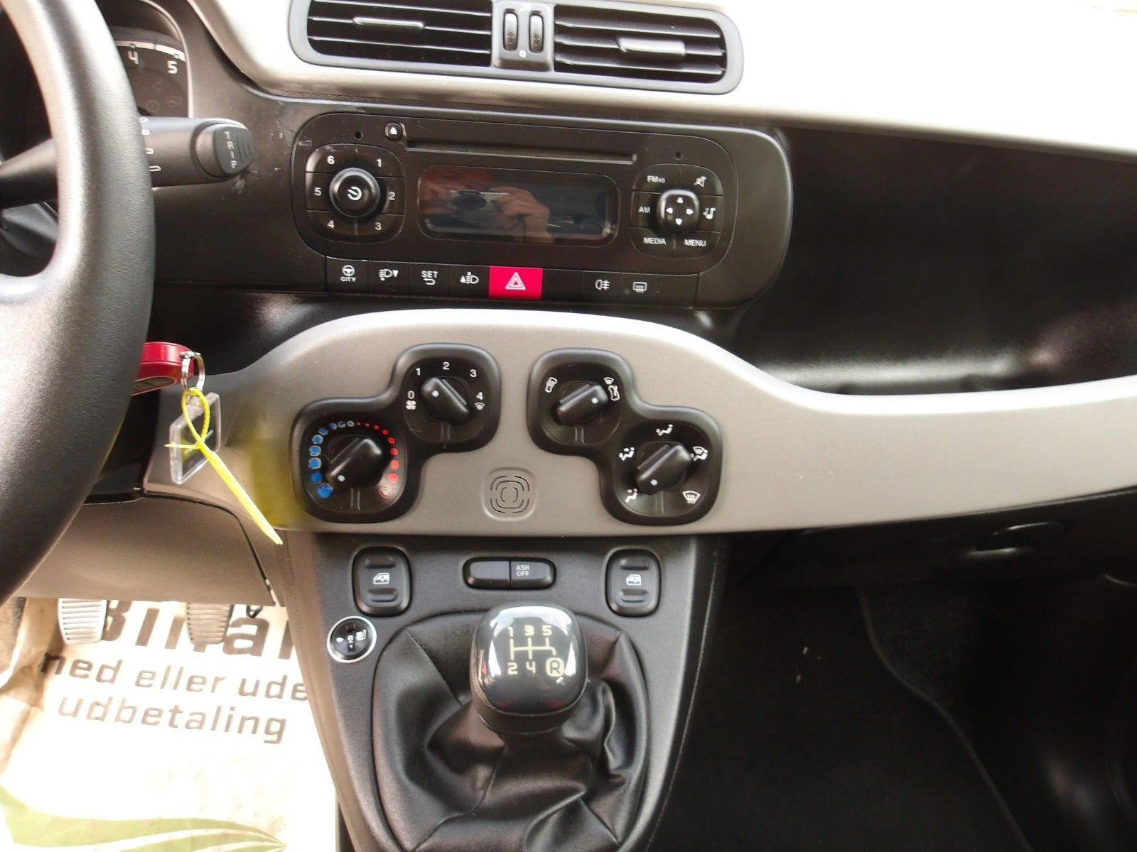 Hvid Fiat Panda fra 2012