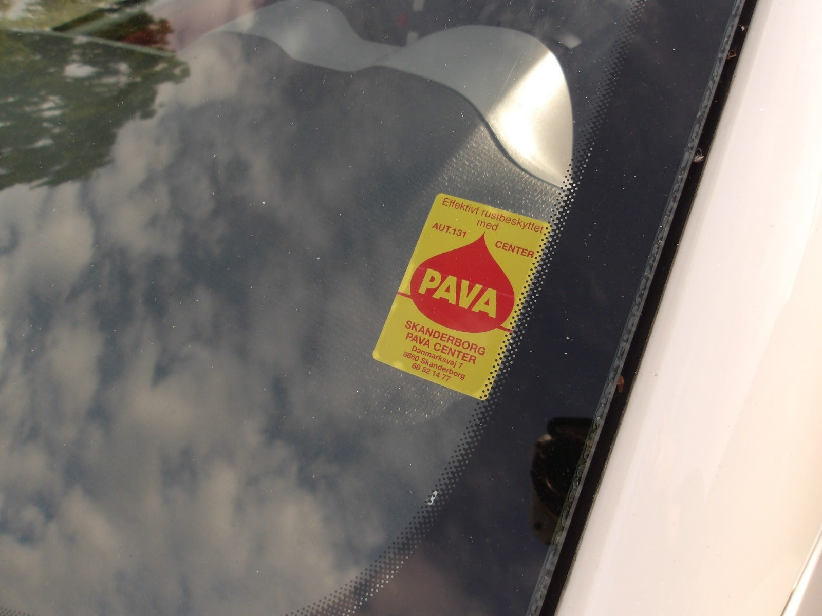 Hvid Fiat Panda fra 2012
