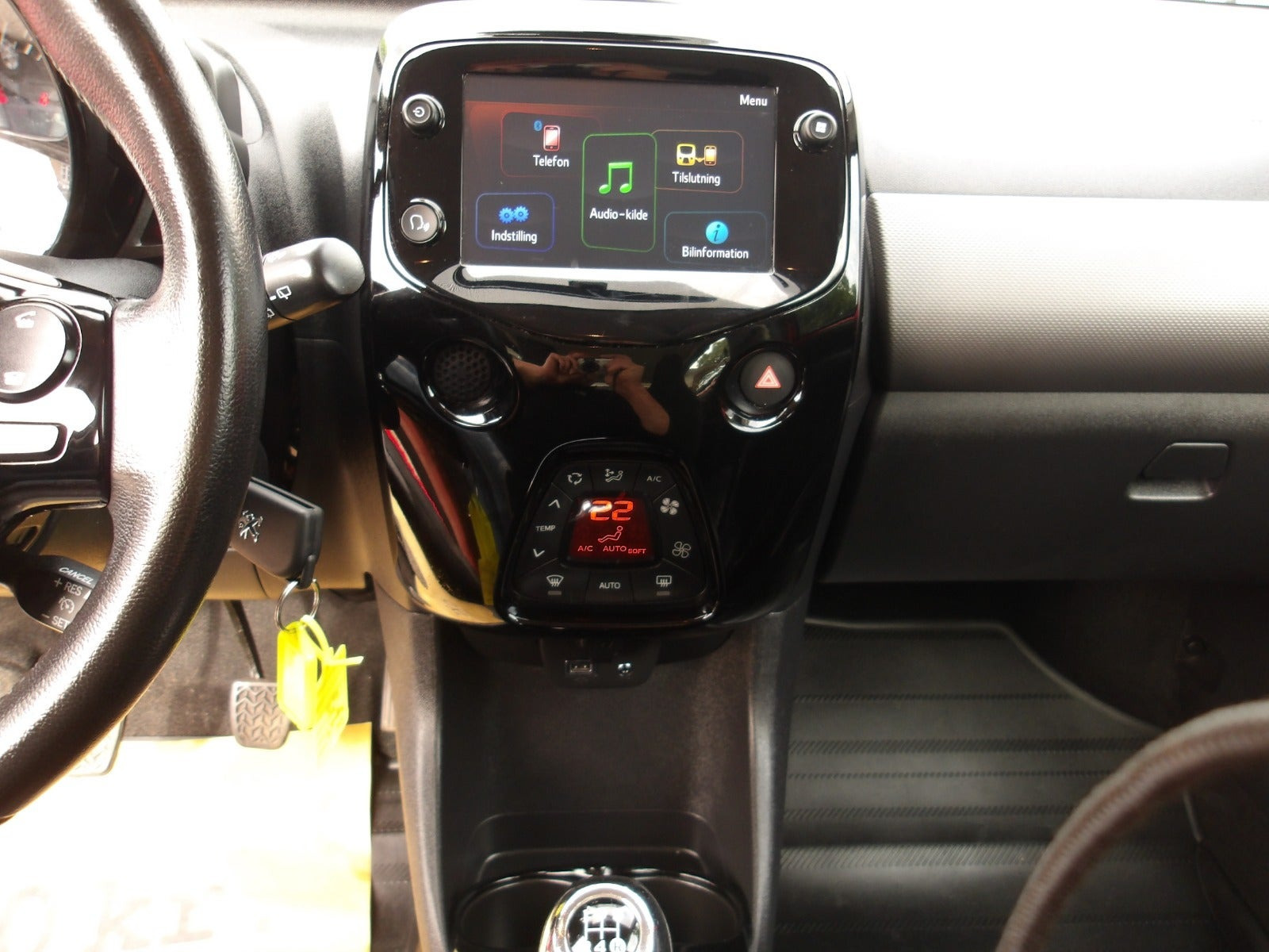 Rød Peugeot 108 fra 2020