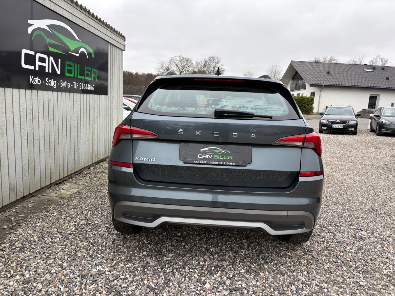 Grå Skoda Kamiq fra 2021