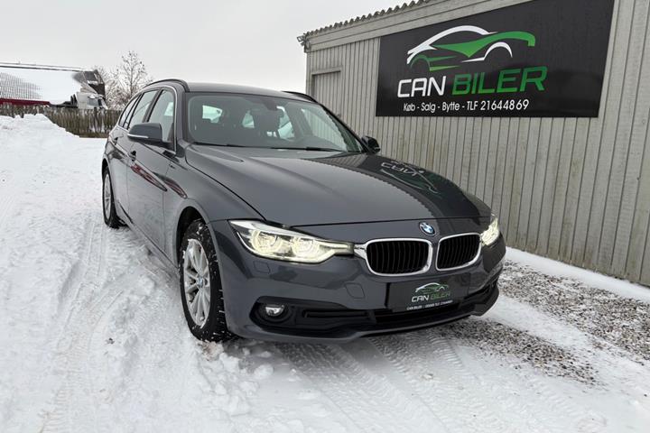 Grå BMW 320d fra 2018 set udefra
