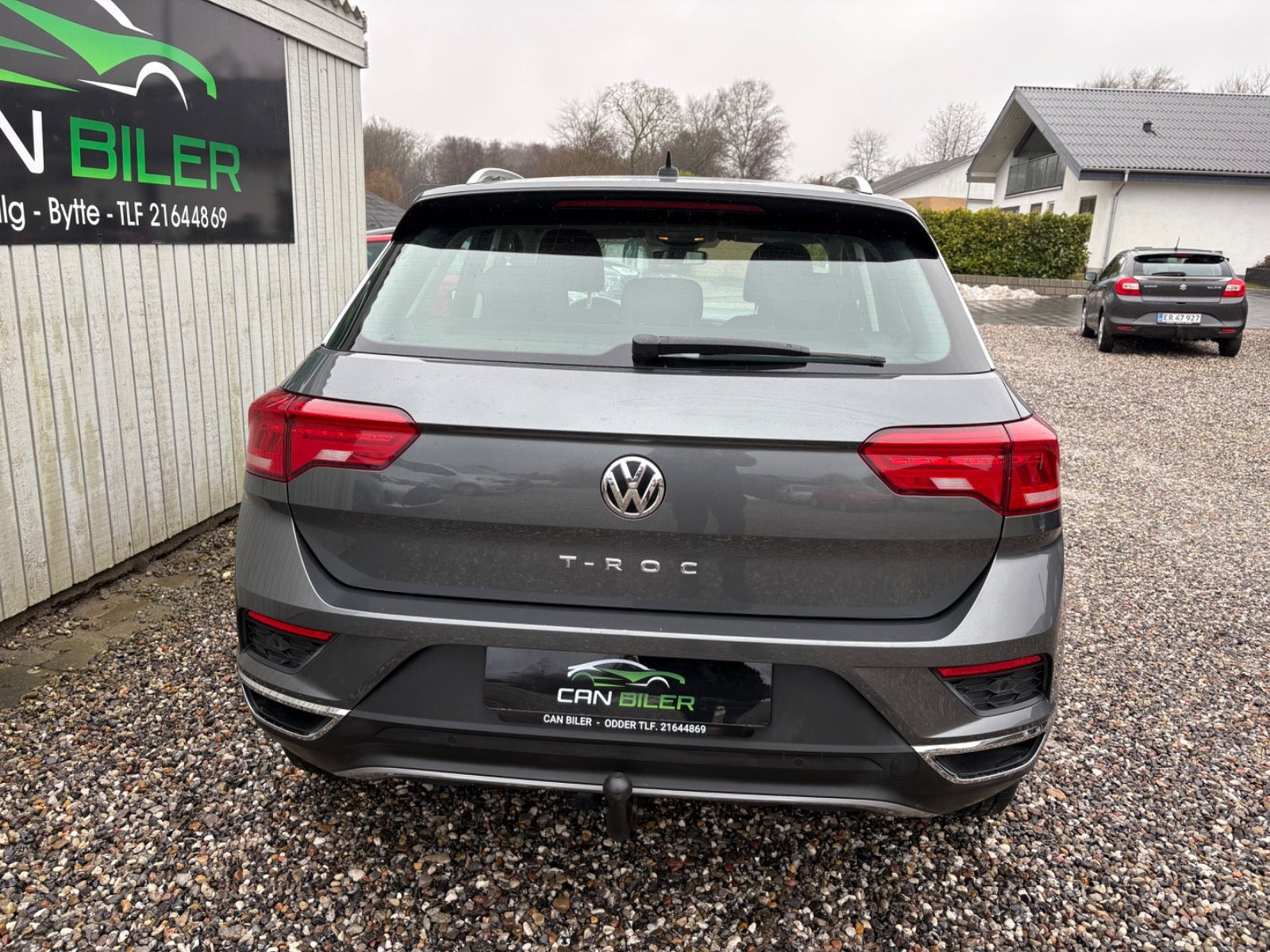 Grå VW T-Roc fra 2018