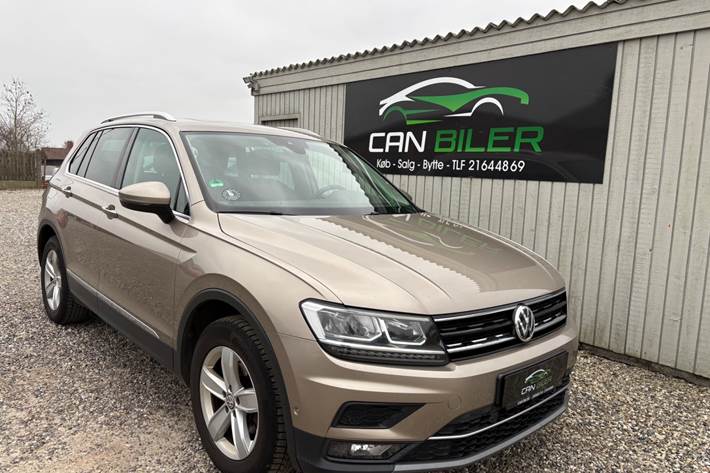 Beige VW Tiguan fra 2019