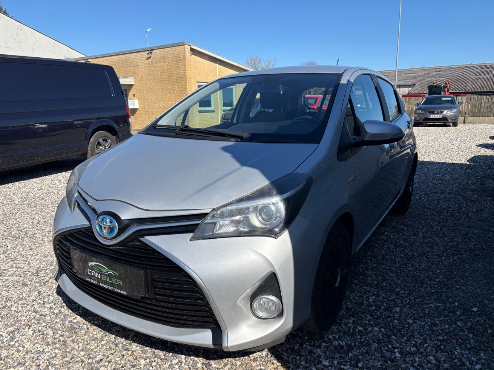 Hvid Toyota Yaris fra 2016