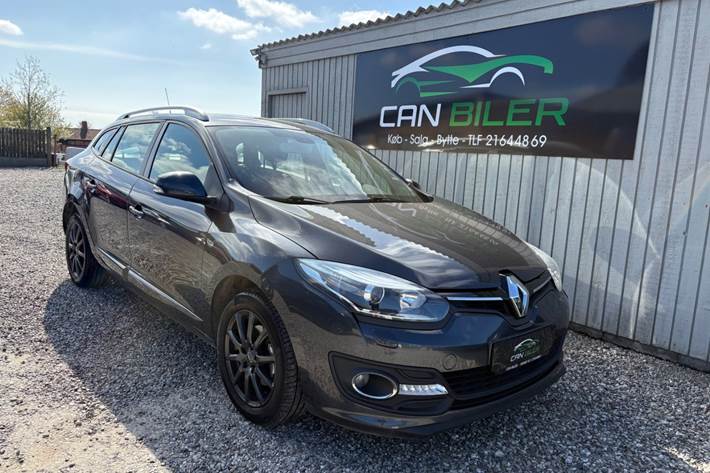 Grå Renault Megane III fra 2014