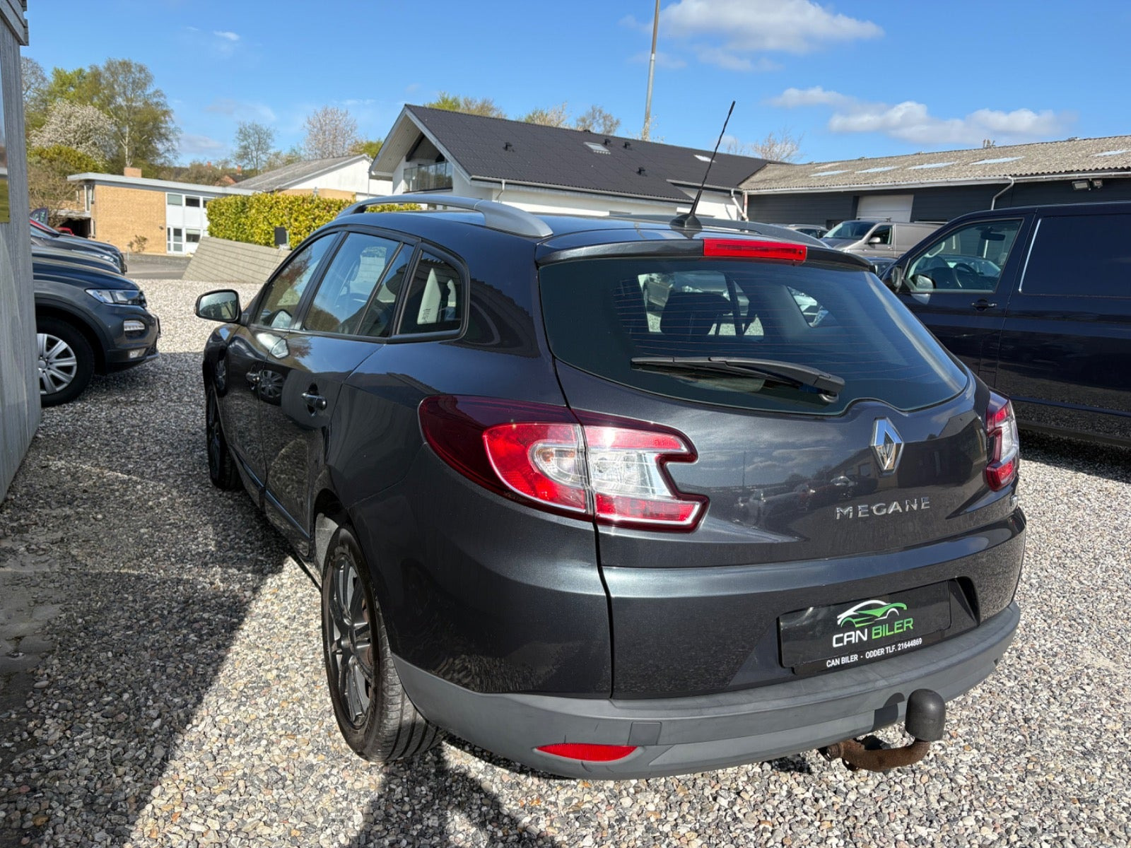 Grå Renault Megane III fra 2014