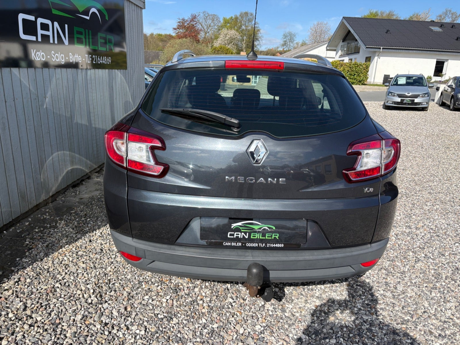 Grå Renault Megane III fra 2014