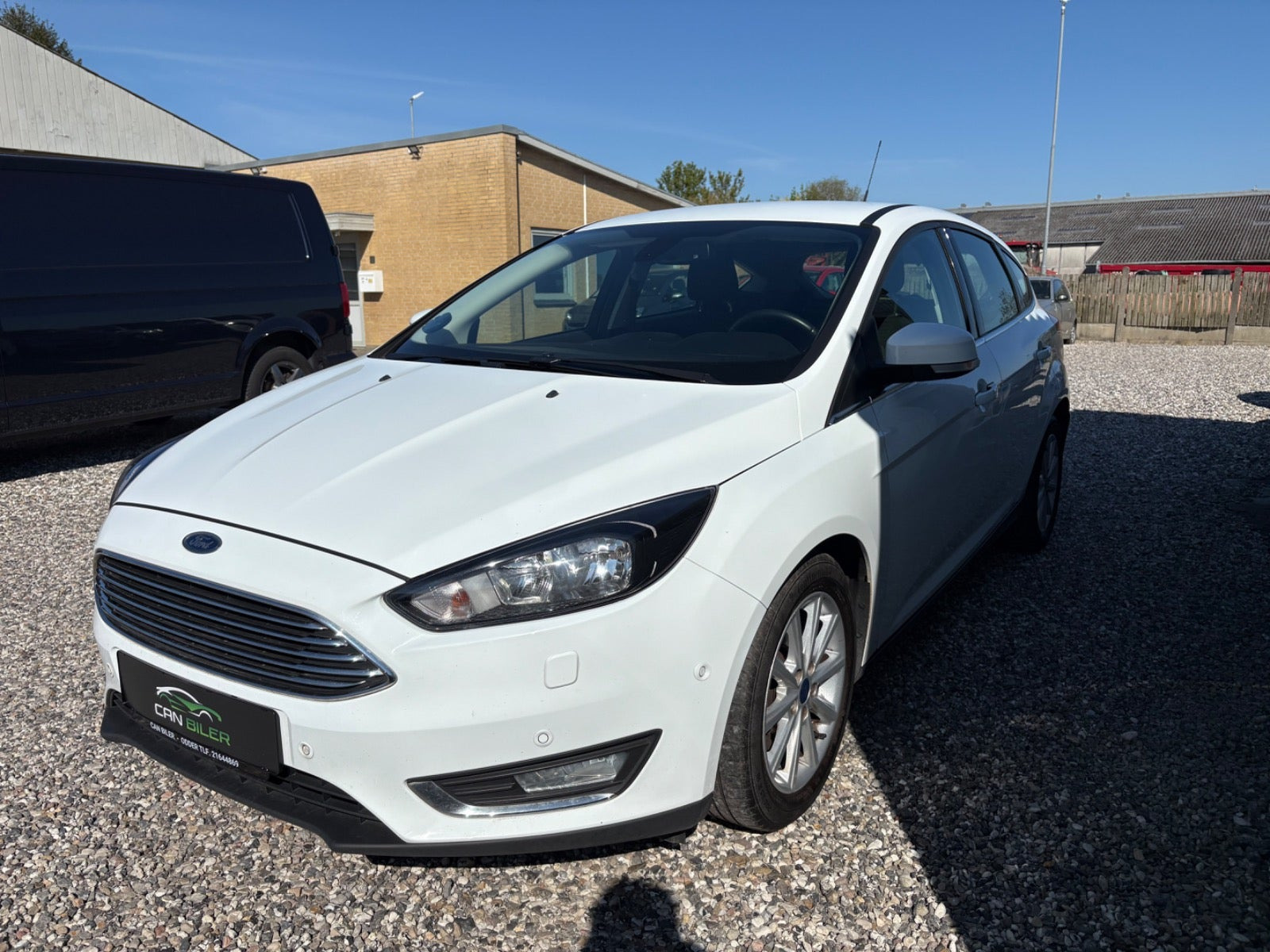 Hvid Ford Focus fra 2016