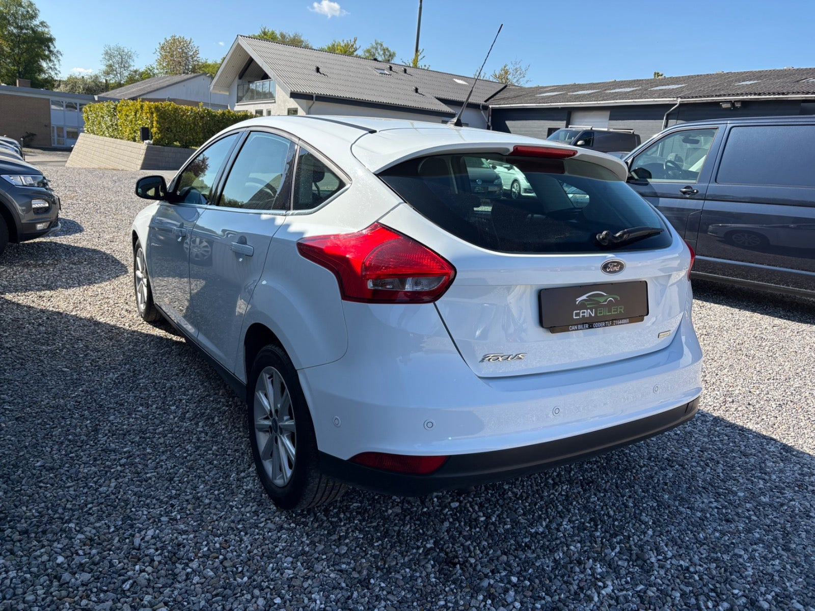 Hvid Ford Focus fra 2016