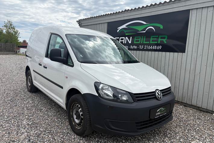Hvid VW Caddy fra 2014