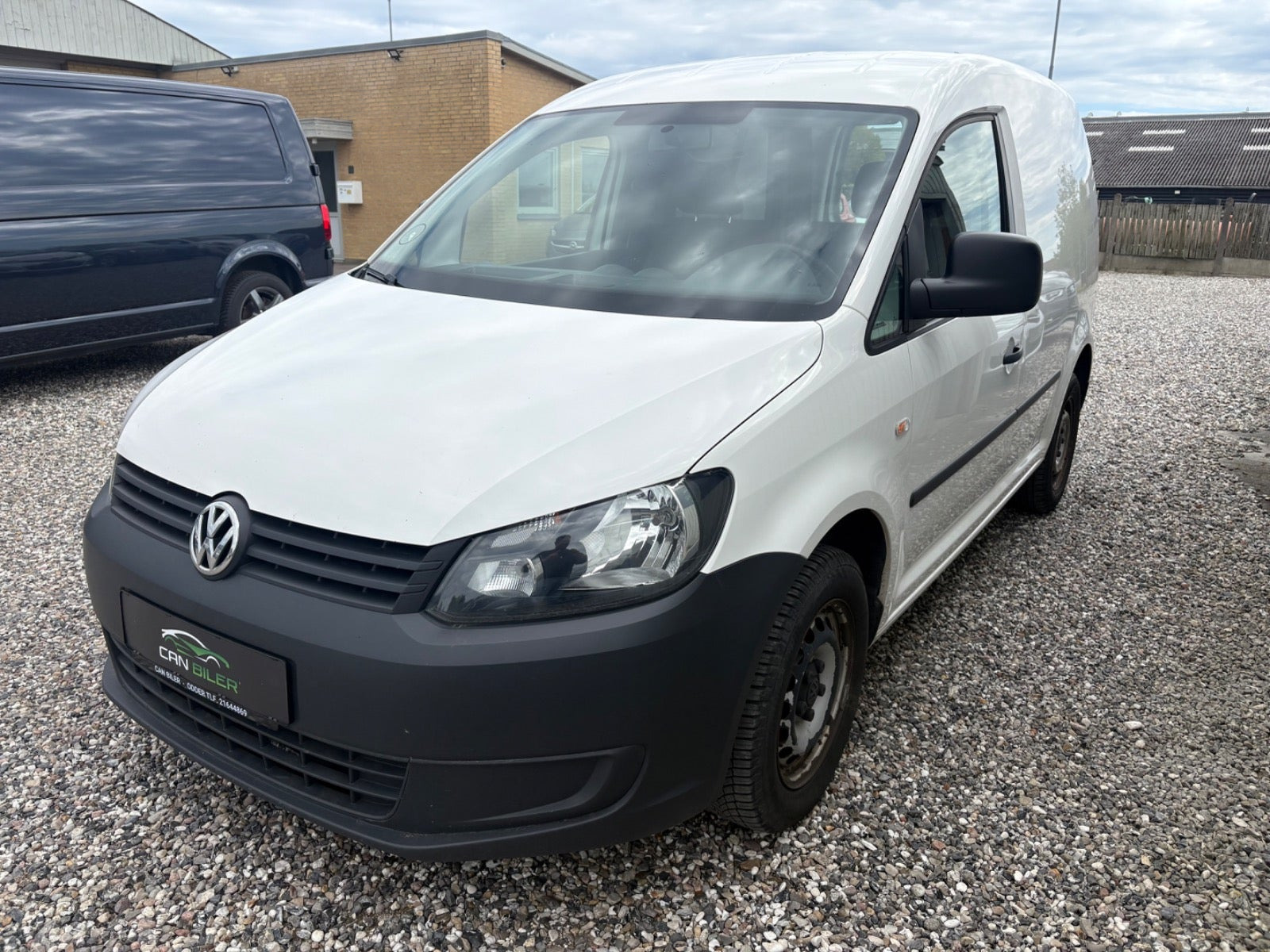 Hvid VW Caddy fra 2014