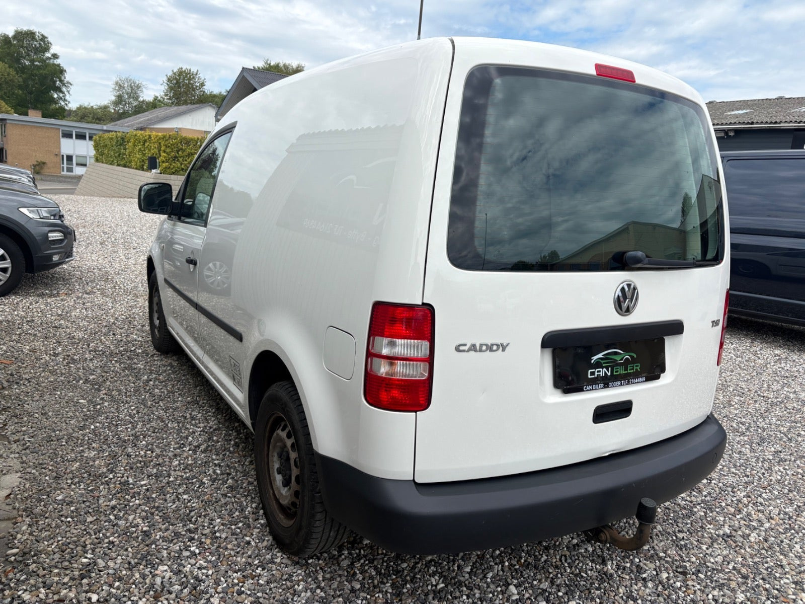 Hvid VW Caddy fra 2014