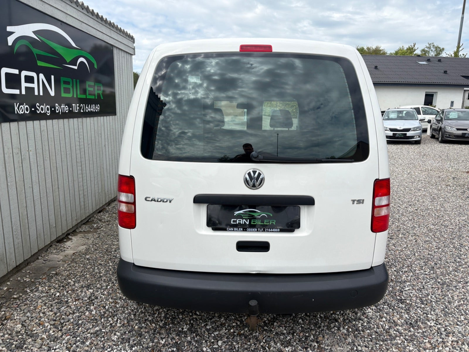 Hvid VW Caddy fra 2014