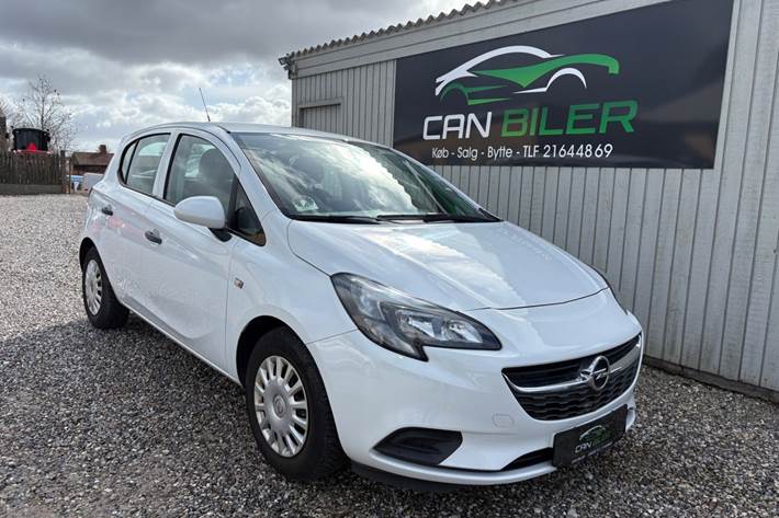 Hvid Opel Corsa fra 2015