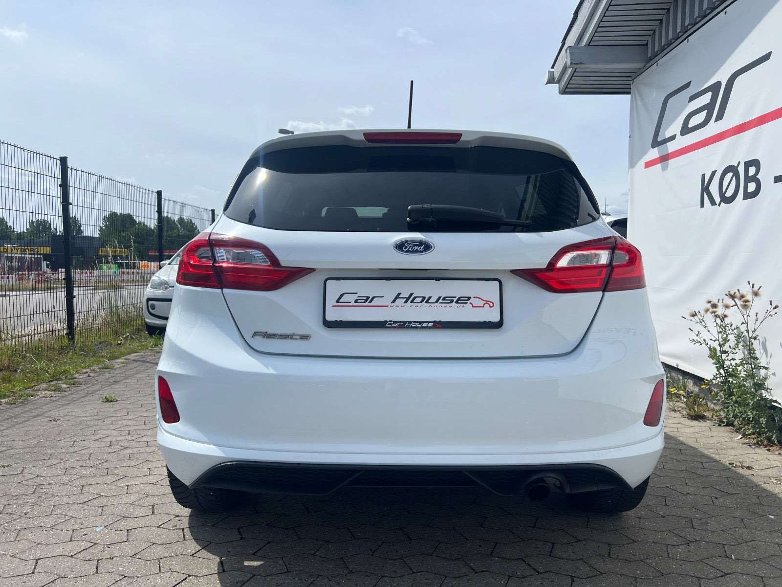 Hvid Ford Fiesta fra 2018