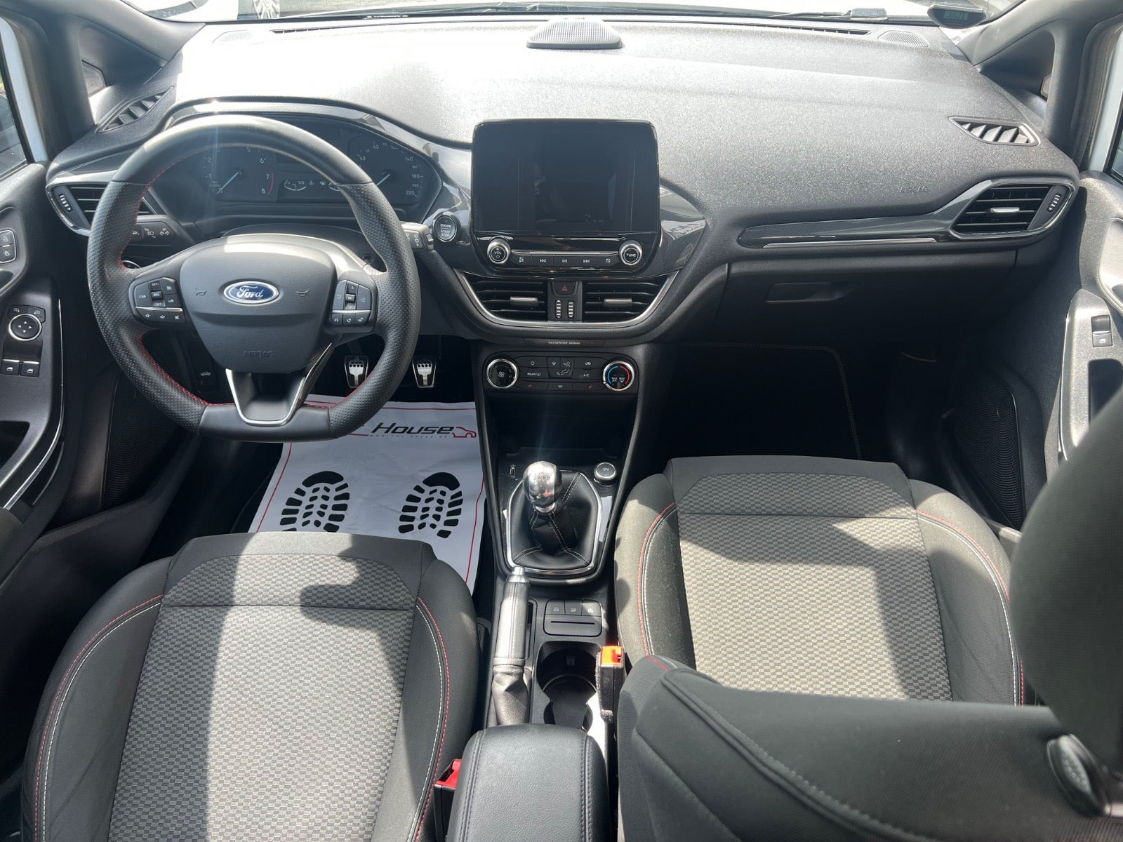 Hvid Ford Fiesta fra 2018