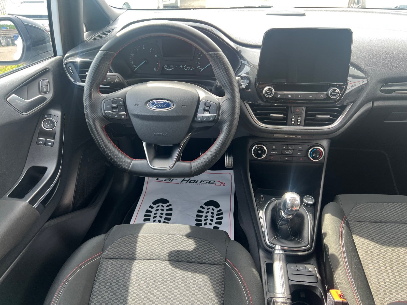 Hvid Ford Fiesta fra 2018