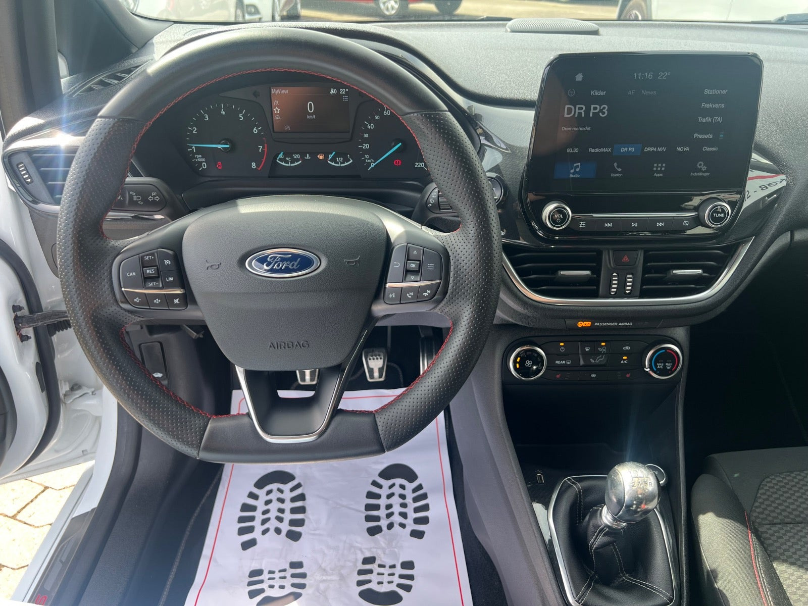 Hvid Ford Fiesta fra 2018