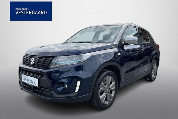 Blå Suzuki Vitara fra 2024 set udefra