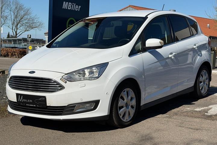 Hvid Ford C-MAX fra 2019 set udefra