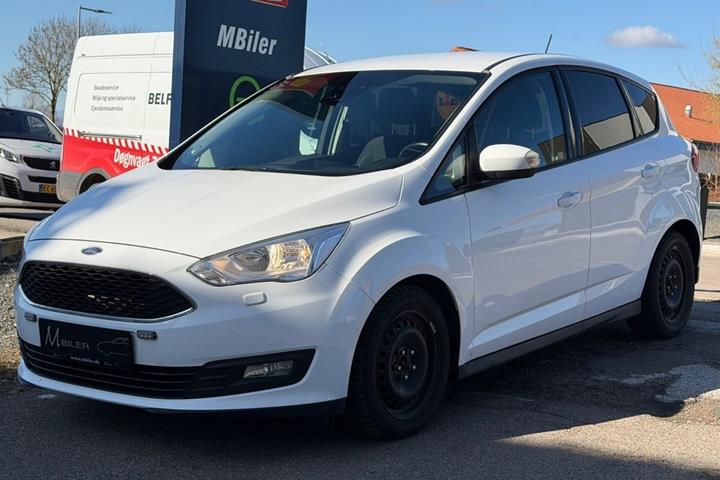 Hvid Ford C-MAX fra 2018 set udefra