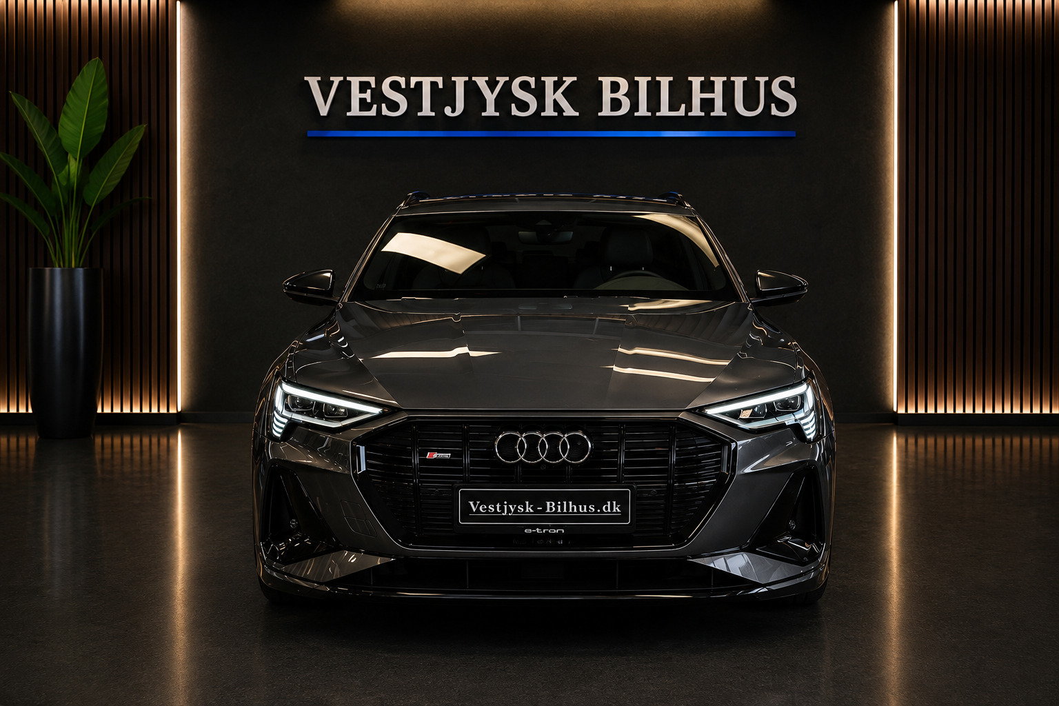 Grå Audi e-tron fra 2022