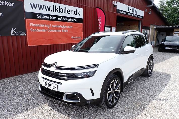 Hvid Citroën C5 Aircross fra 2019 set udefra