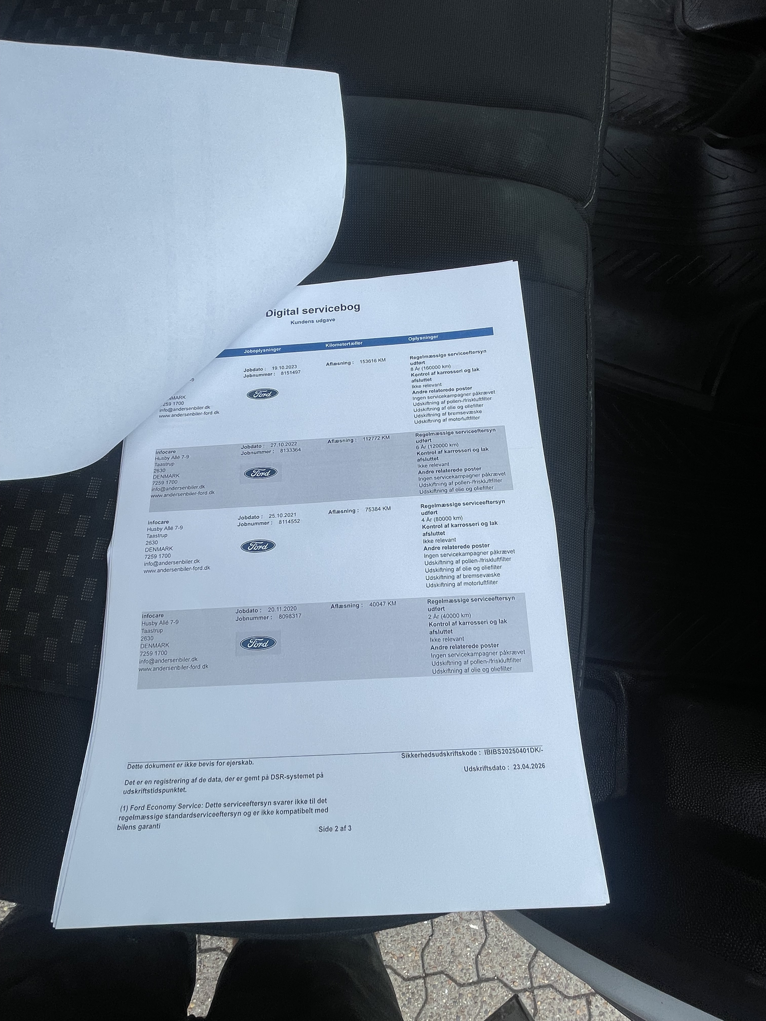 Hvid Ford Transit Custom Van fra 2019