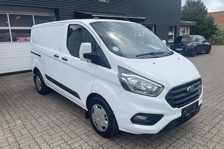 Hvid Ford Transit Custom Van fra 2019