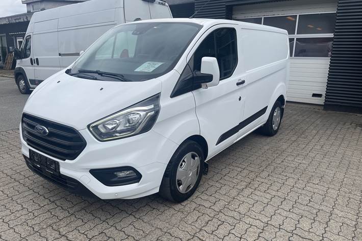Hvid Ford Transit Custom Van fra 2019