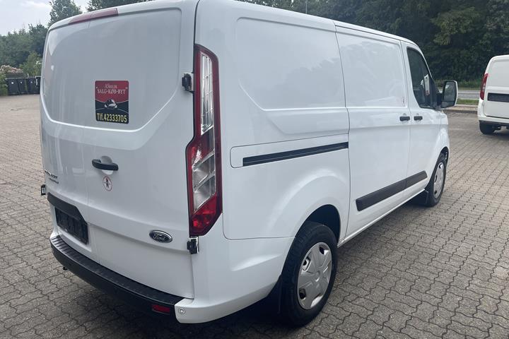 Hvid Ford Transit Custom Van fra 2019