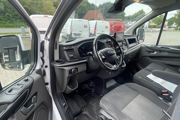 Hvid Ford Transit Custom Van fra 2019
